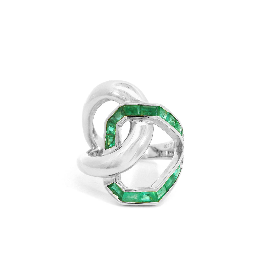 Gold & Emeralds Harmony Ring