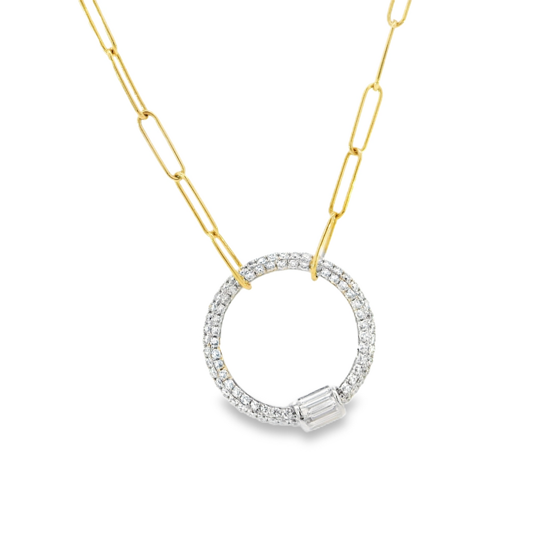 Diamond Halo Necklace