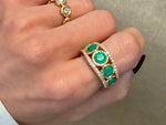 Load image into Gallery viewer, Malachite Pebble Ring

