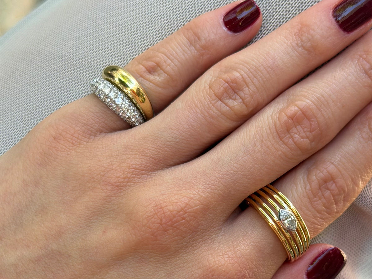 Cloud pinky rings