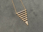 Load image into Gallery viewer, Diamond Pyramid Necklace
