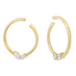 Load image into Gallery viewer, Diamond Whisper Hoops
