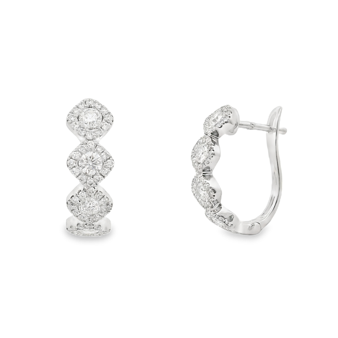 Diamond Tile Hoops