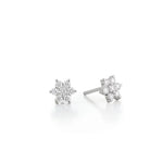 Load image into Gallery viewer, Mini Full Diamond Daisy Earrings

