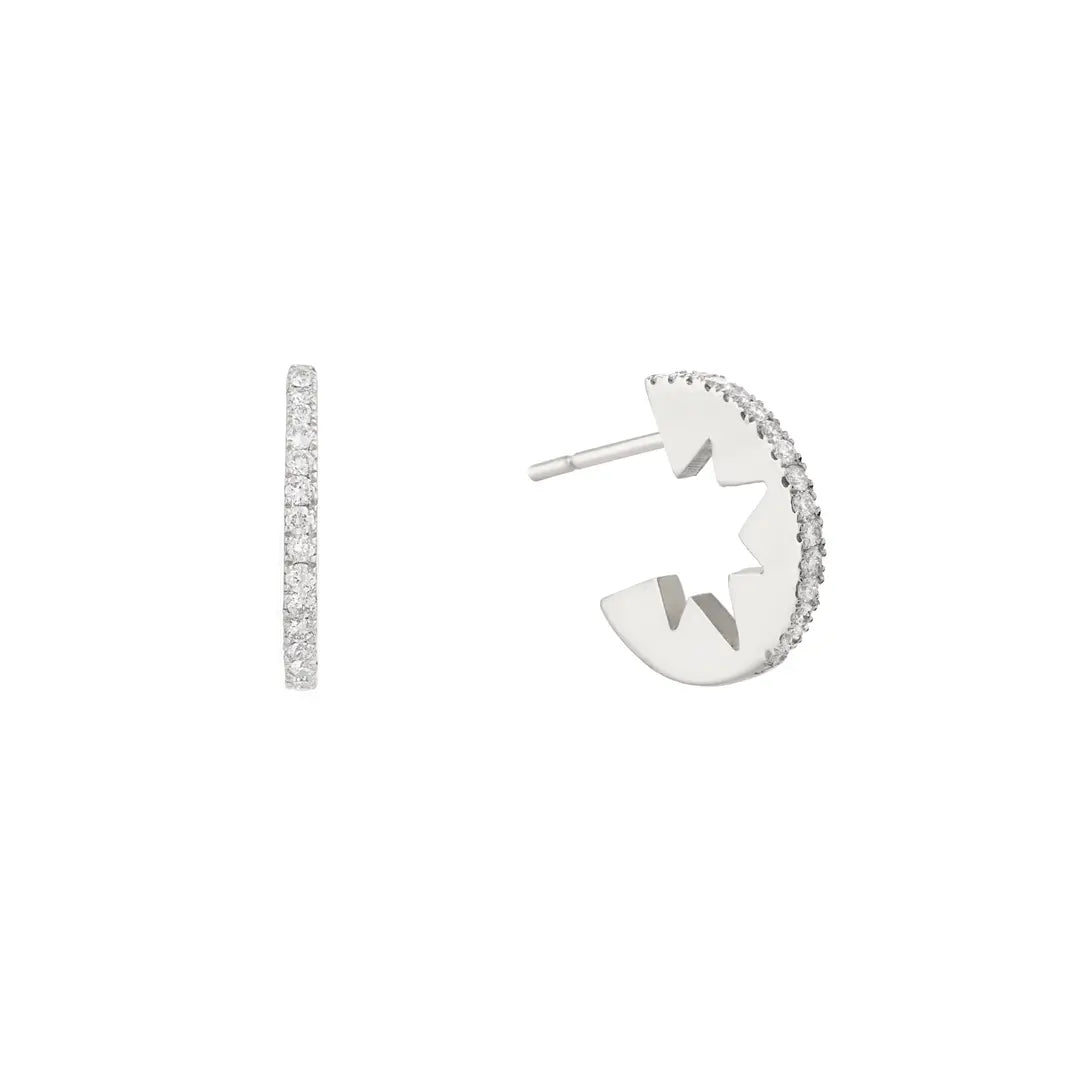 Starey Diamond Hoops (Small Model)