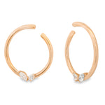 Load image into Gallery viewer, Diamond Whisper Hoops
