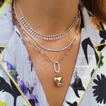 Load image into Gallery viewer, Round &amp; Pear Shape Expandable Necklace
