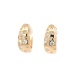Load image into Gallery viewer, Diamond Polkadot Large Hoops
