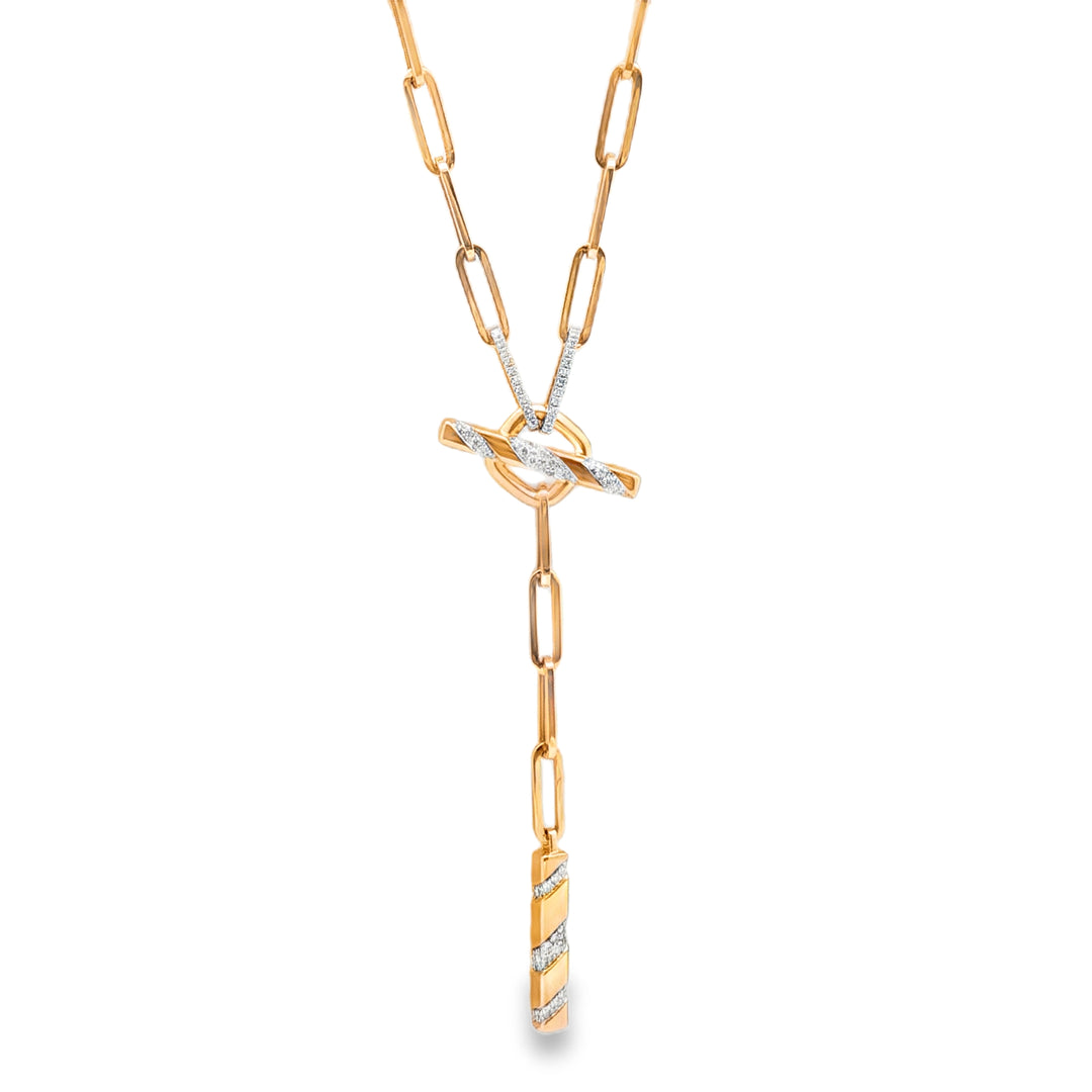 Diamond Orbit Lariat Necklace