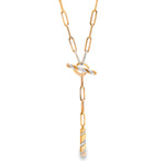 Load image into Gallery viewer, Diamond Orbit Lariat Necklace

