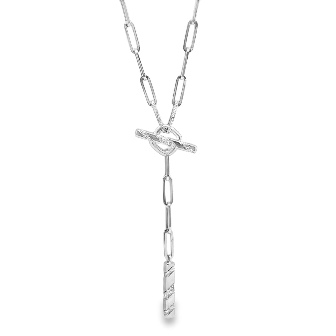 Diamond Orbit Lariat Necklace