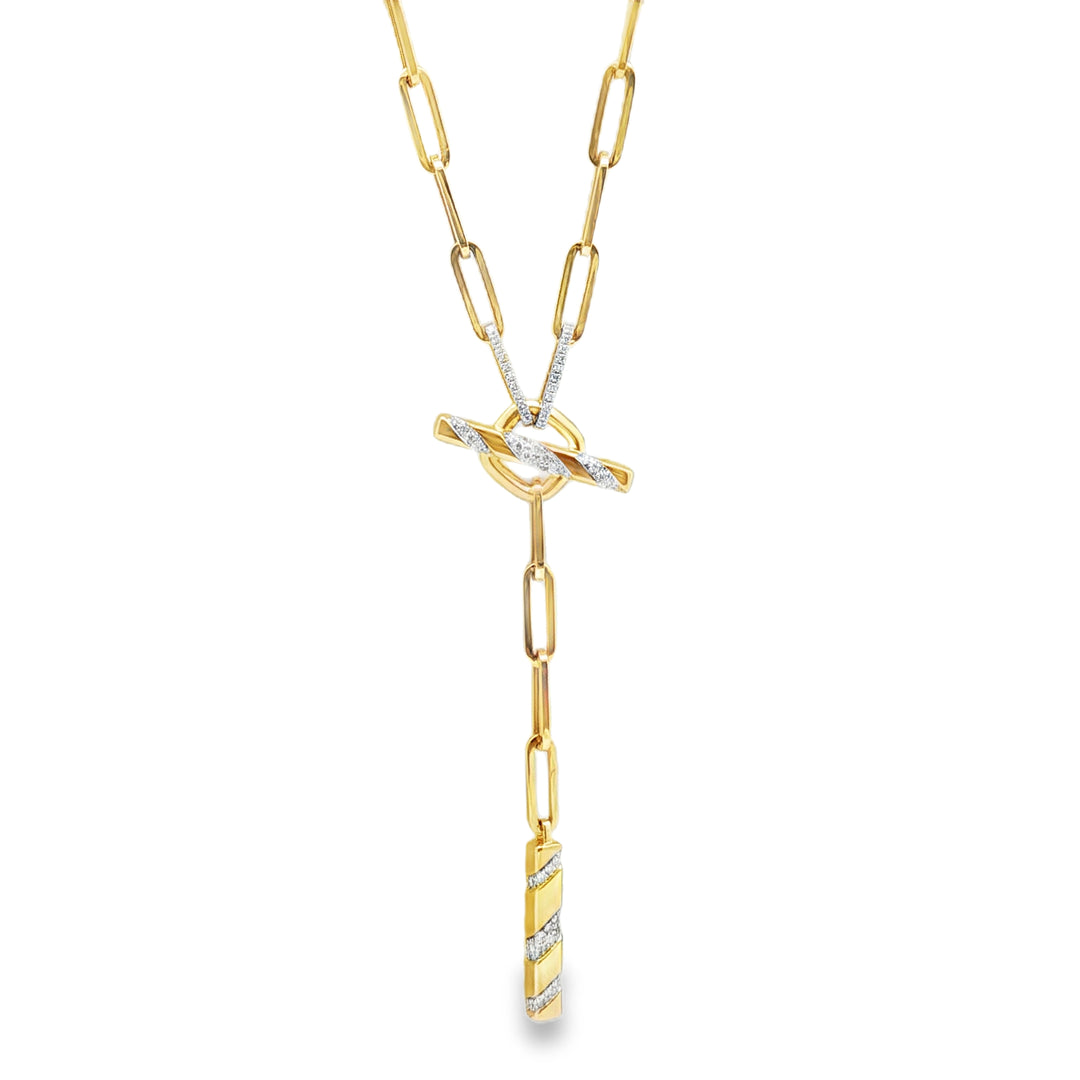 Diamond Orbit Lariat Necklace