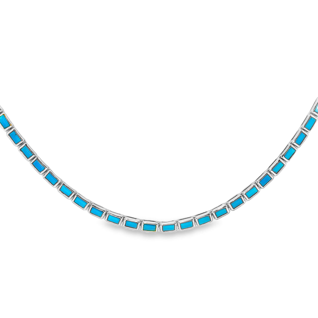 Turquoise Tracks Necklace