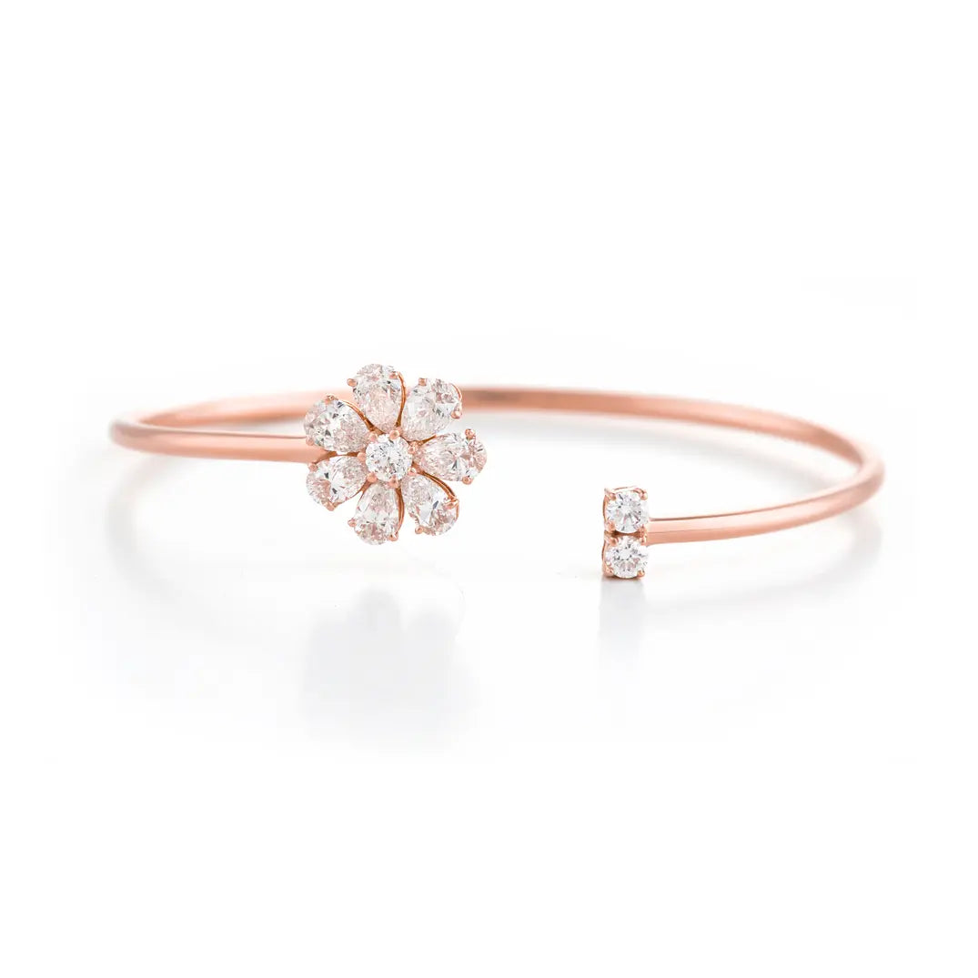 Diamond Daisy Bangle