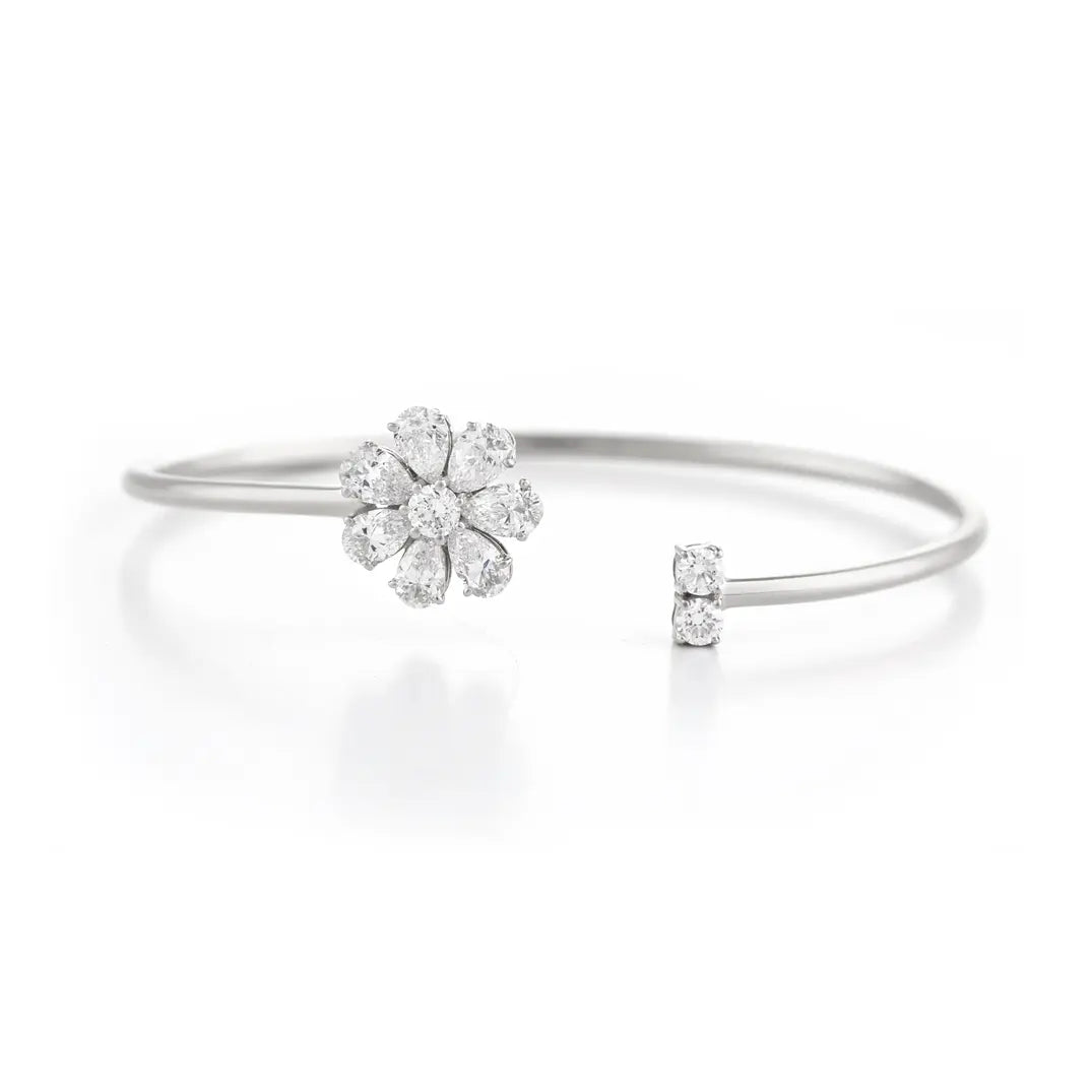 Diamond Daisy Bangle