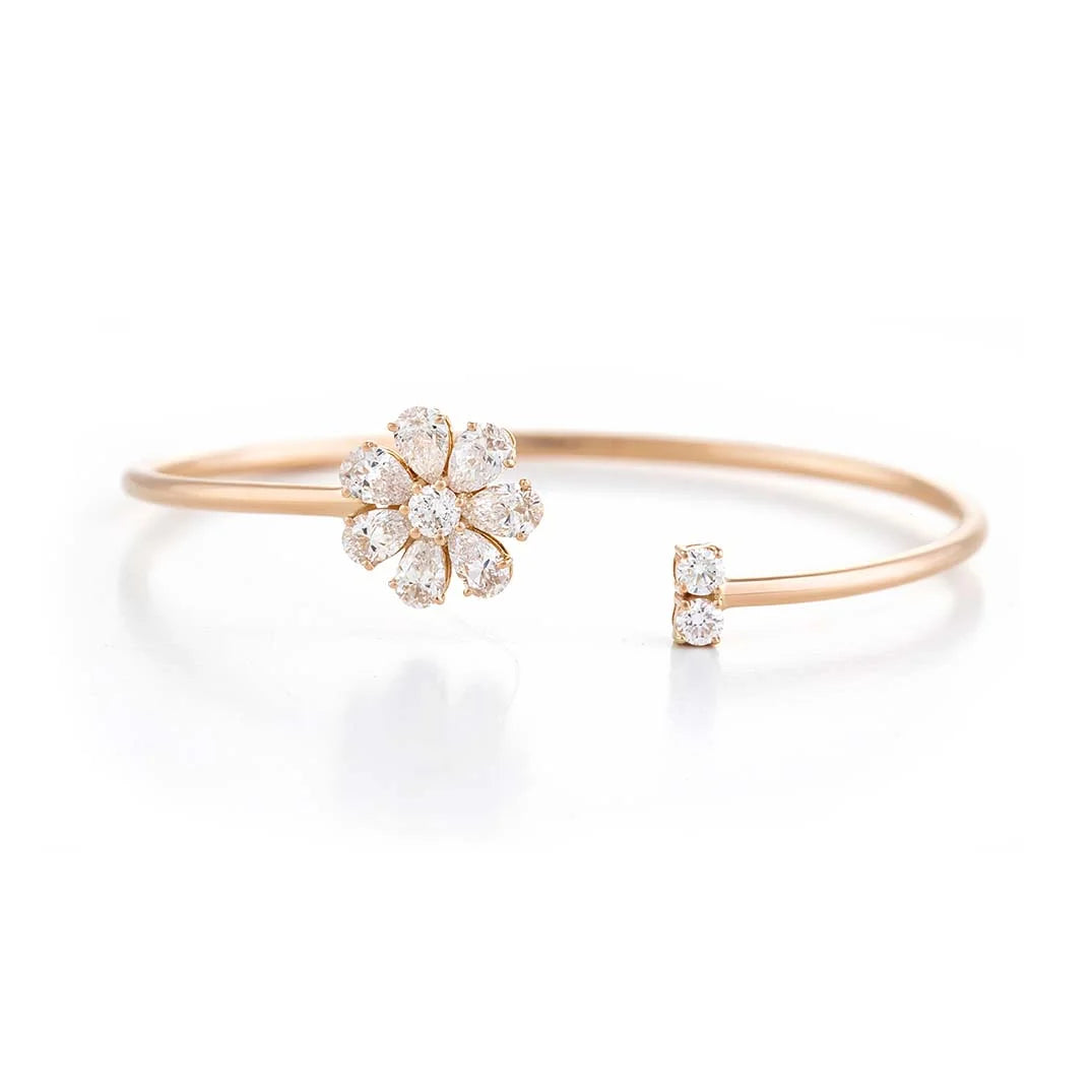 Diamond Daisy Bangle