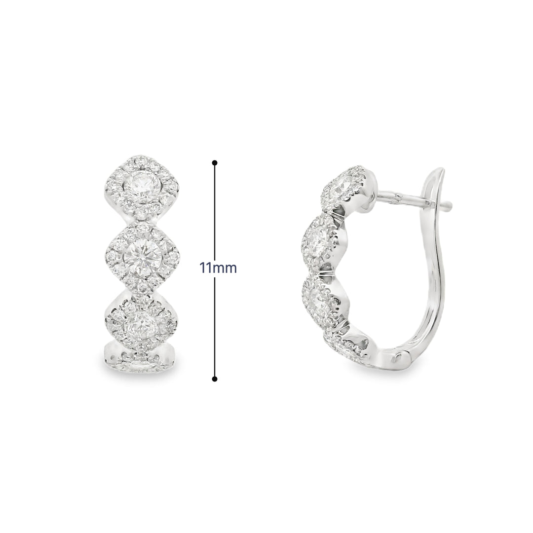 Diamond Tile Hoops