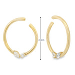 Load image into Gallery viewer, Diamond Whisper Hoops
