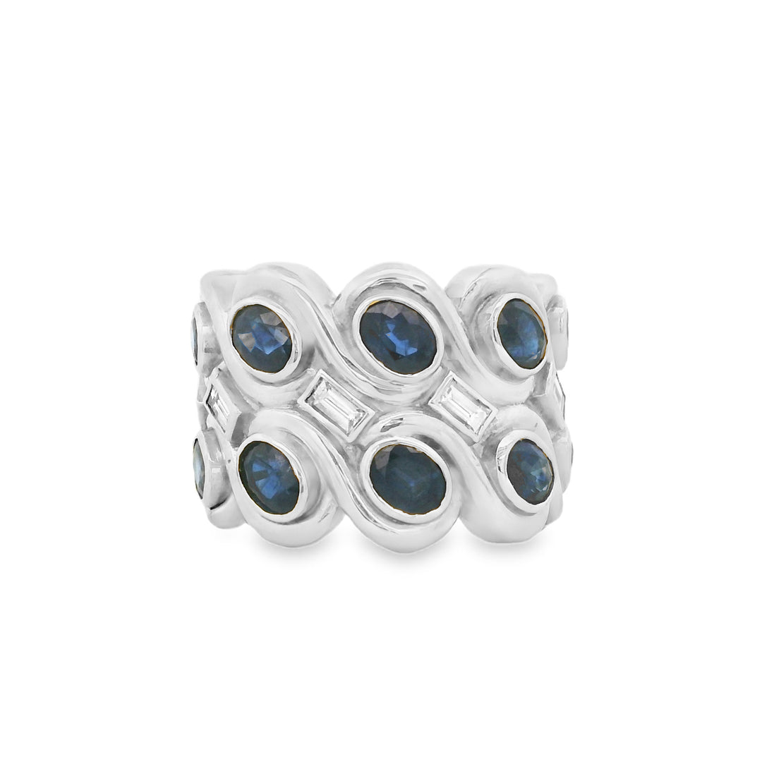 Sapphire Labyrinth Ring