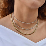 Load image into Gallery viewer, Golden Hearts Tennis Necklace
