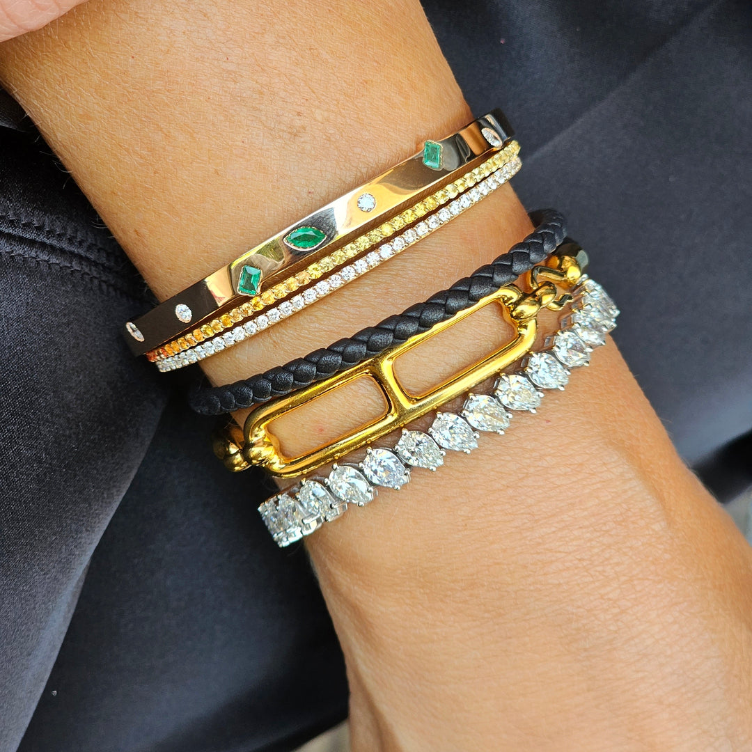 Emerald Scattered Gems Bracelet