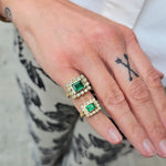 Load image into Gallery viewer, Emerald Birwaz Ring, Small Size
