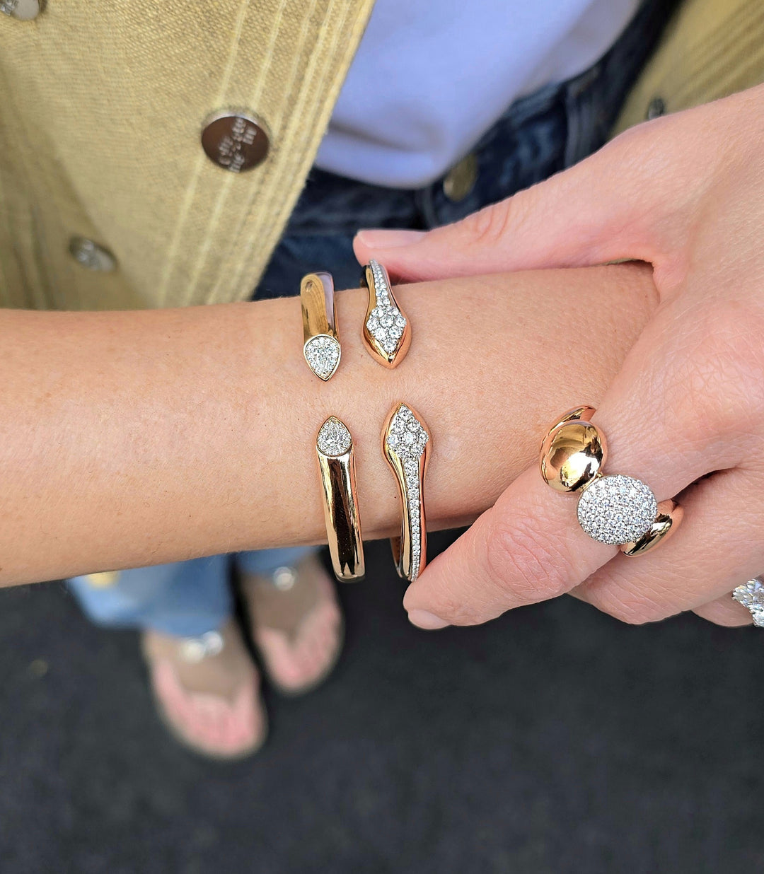 Dual Snake Head Bracelet