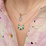 Load image into Gallery viewer, Emeralds Bouquet Necklace
