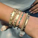 Load image into Gallery viewer, Enamel &amp; Diamond Pattern Bracelet
