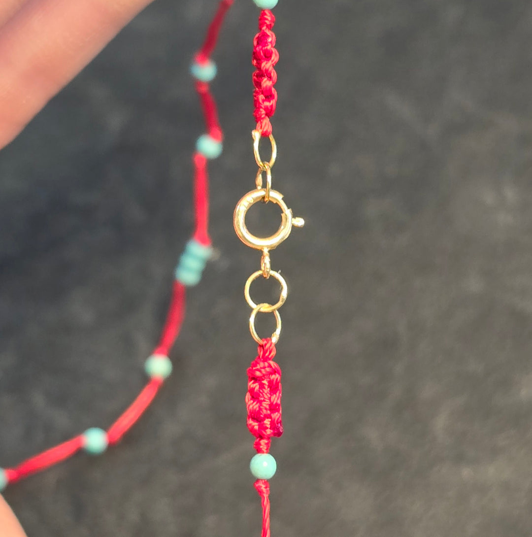 Knitted Horseshoe Necklace