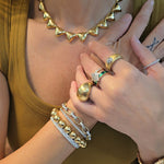 Load image into Gallery viewer, Dome Gold Ring
