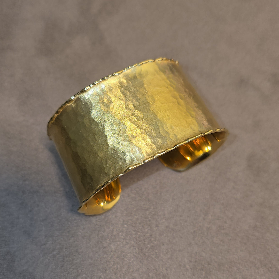 Hammered Gold Cuff