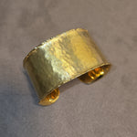 Load image into Gallery viewer, Hammered Gold Cuff
