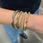 Load image into Gallery viewer, Diamond Bamboo Bracelet
