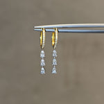 Load image into Gallery viewer, Illusion Pear-Drop Hoops
