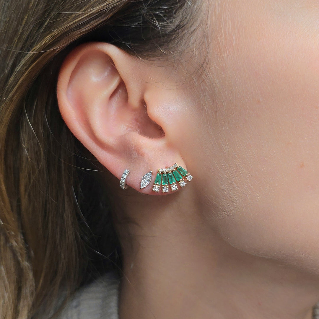 Emerald Burst Earrings