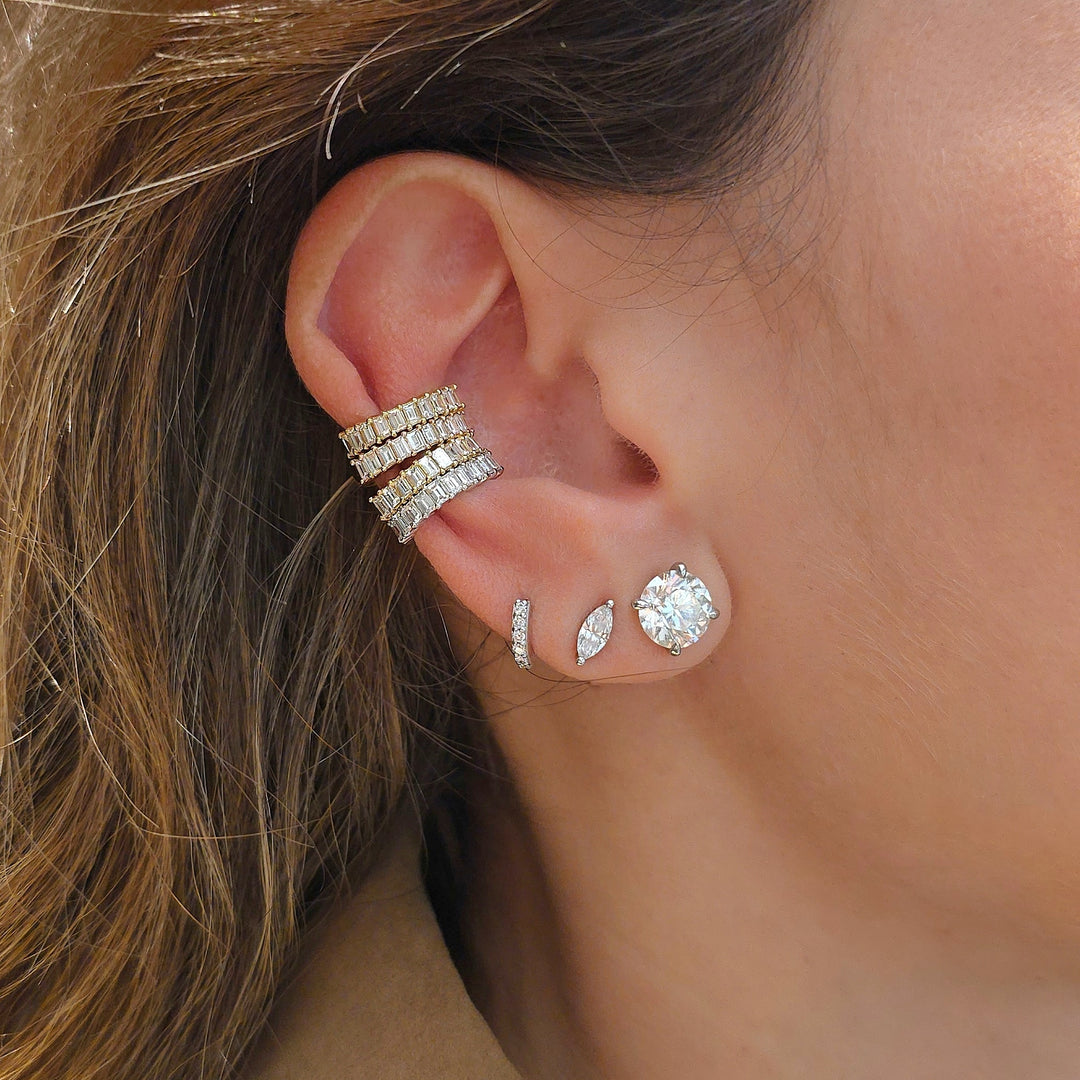 Piercing-less Baguette Ear Cuff