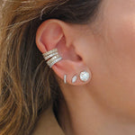 Load image into Gallery viewer, Piercing-less Baguette Ear Cuff
