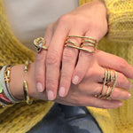 Load image into Gallery viewer, Gold Wired Double-Ring
