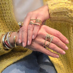 Load image into Gallery viewer, Gold Wired Double-Ring
