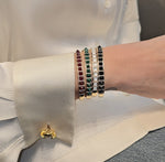 Load image into Gallery viewer, Agate Pyramid Bracelet
