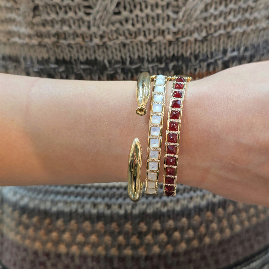 Agate Pyramid Bracelet