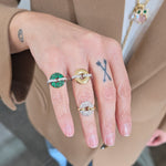 Load image into Gallery viewer, Emerald Glazed Donut Ring
