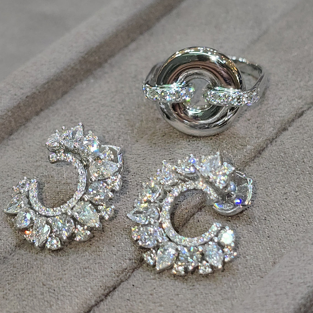 Diamonds Bouquet Earrings