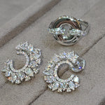 Load image into Gallery viewer, Diamonds Bouquet Earrings
