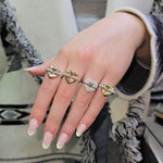 Load image into Gallery viewer, Gold &amp; Diamond Heart Ring
