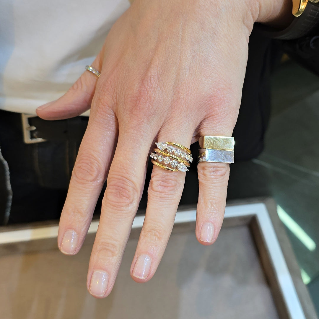 Double-Stack Diamond Ring