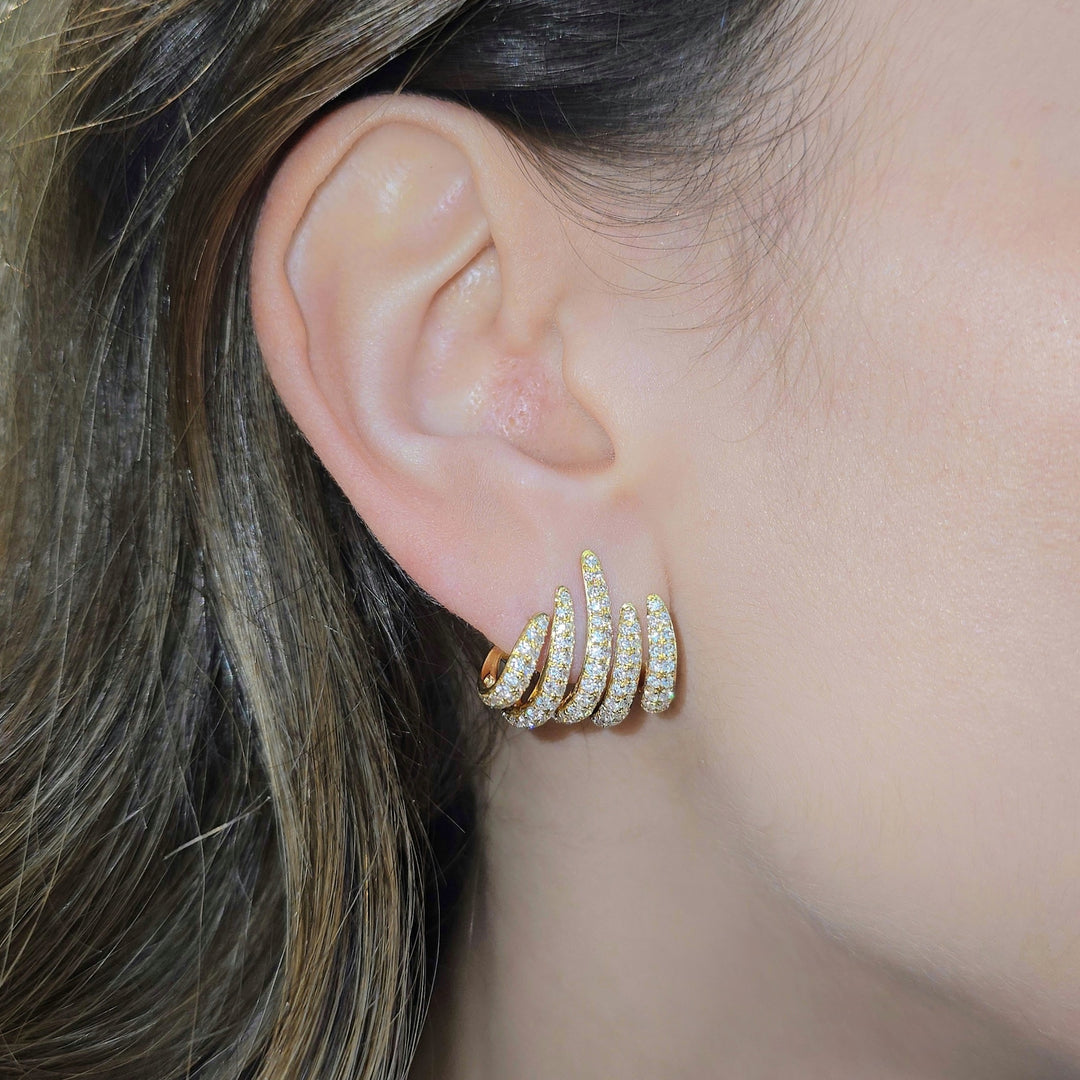 Diamond Claw Earrings