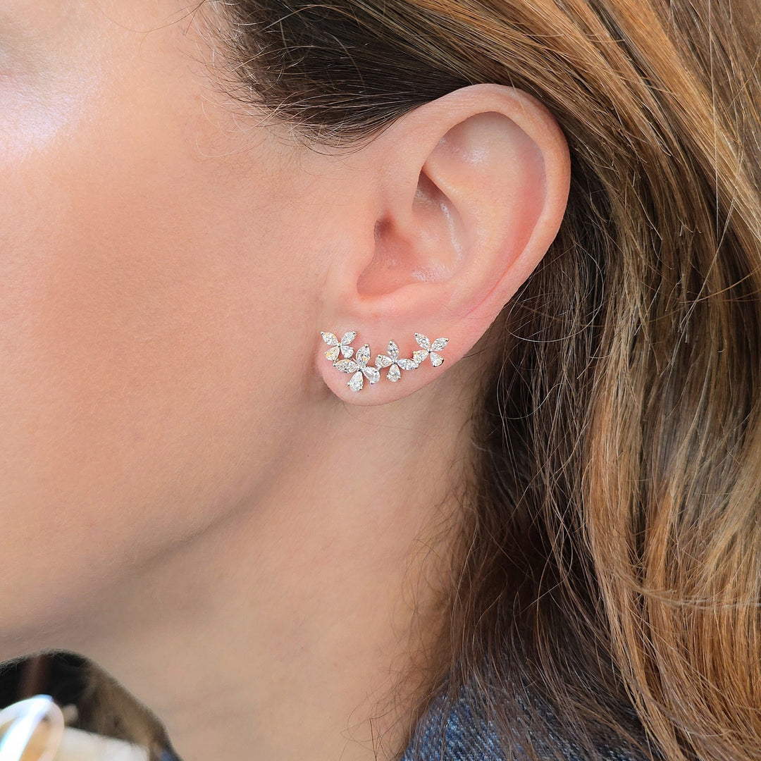 Diamond Vine Earrings