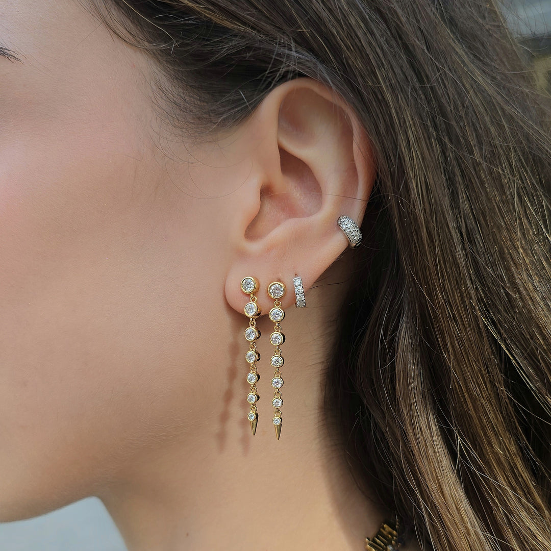 Spear Diamond Earrings